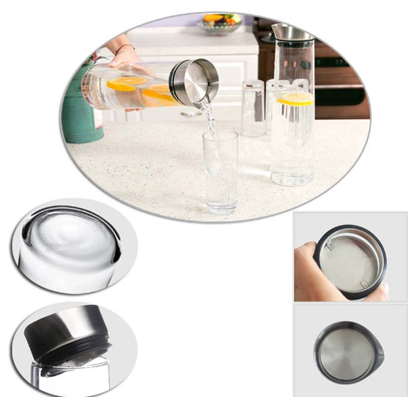 Thick Glass Juice Jug Heat-Resistant Cold Water Cup Large Capacity Cold Water Bottle