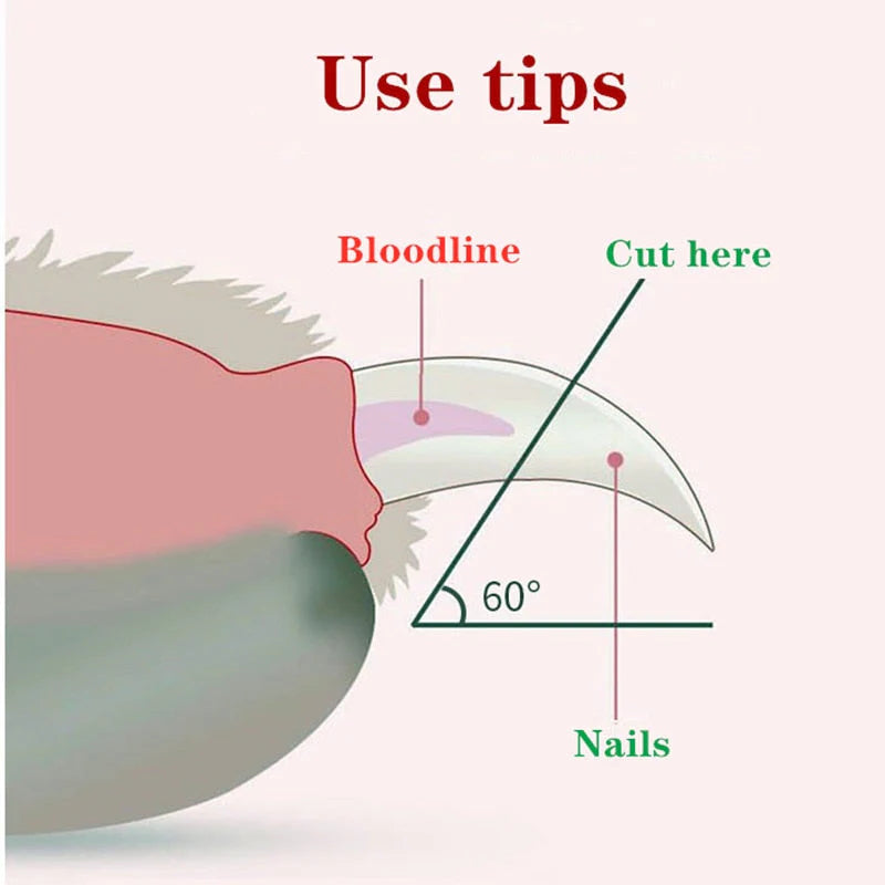 Professional Pet Nail Clipper Led Light Claw Grooming Scissors