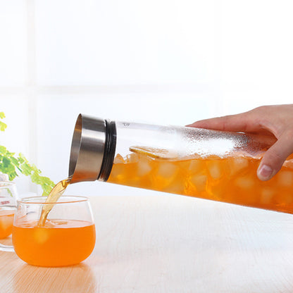 Thick Glass Juice Jug Heat-Resistant Cold Water Cup Large Capacity Cold Water Bottle