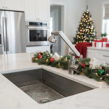 Royallure Kitchen Faucet with Sprayer - 360° Adjustable Arm Dual Water Modes