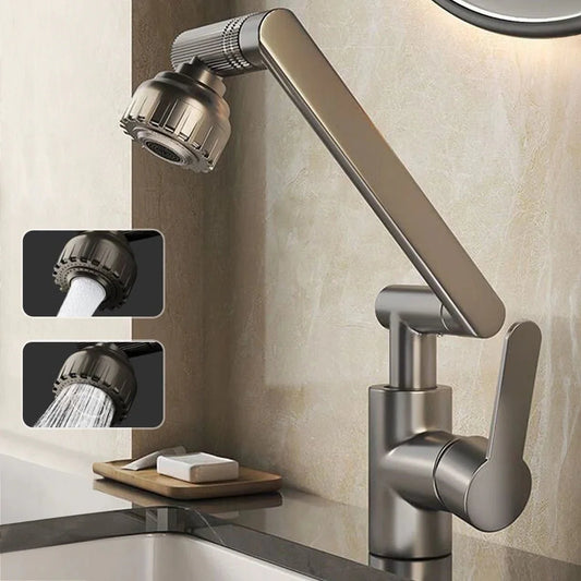 Royallure Kitchen Faucet with Sprayer - 360° Adjustable Arm Dual Water Modes