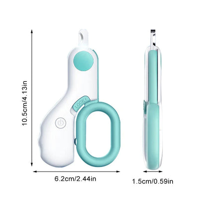 Professional Pet Nail Clipper Led Light Claw Grooming Scissors