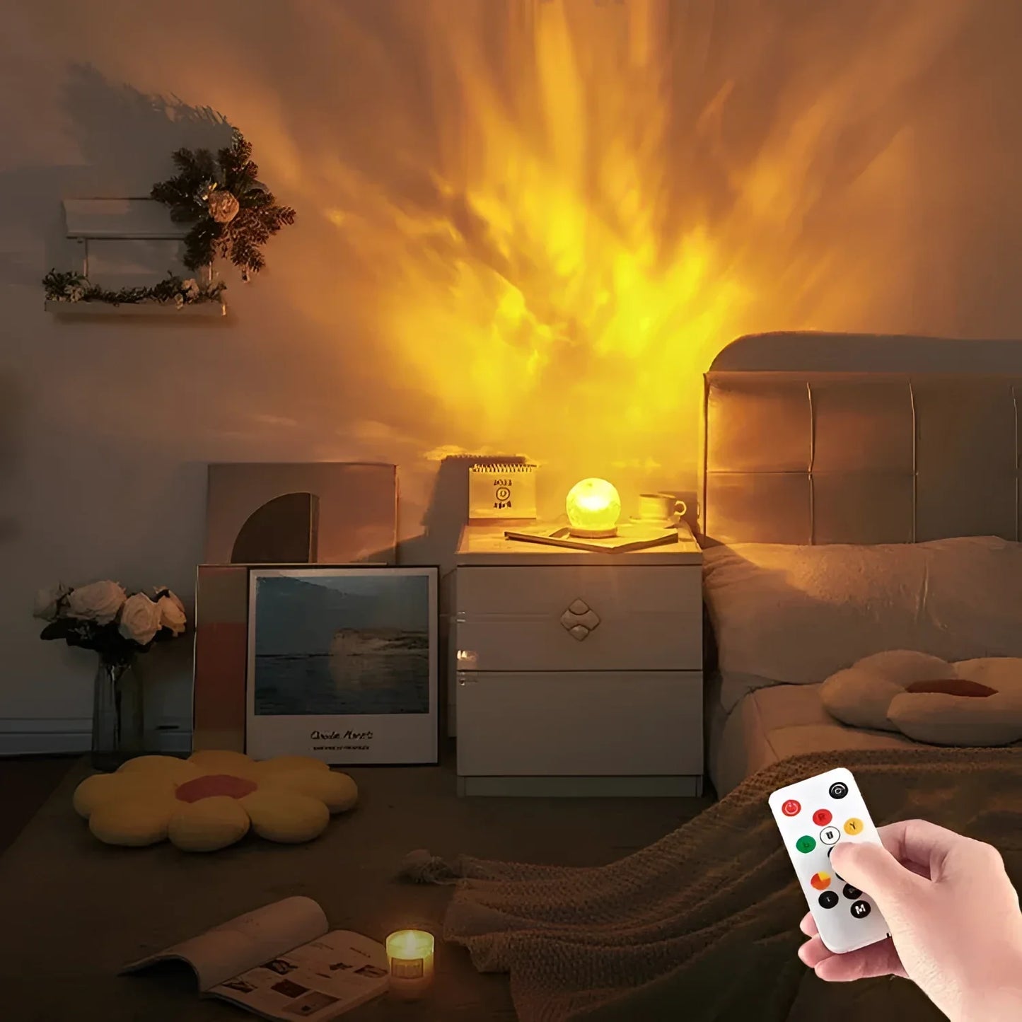 Star-Pattern Lamp | Celestial Mood & Romantic Night Projector